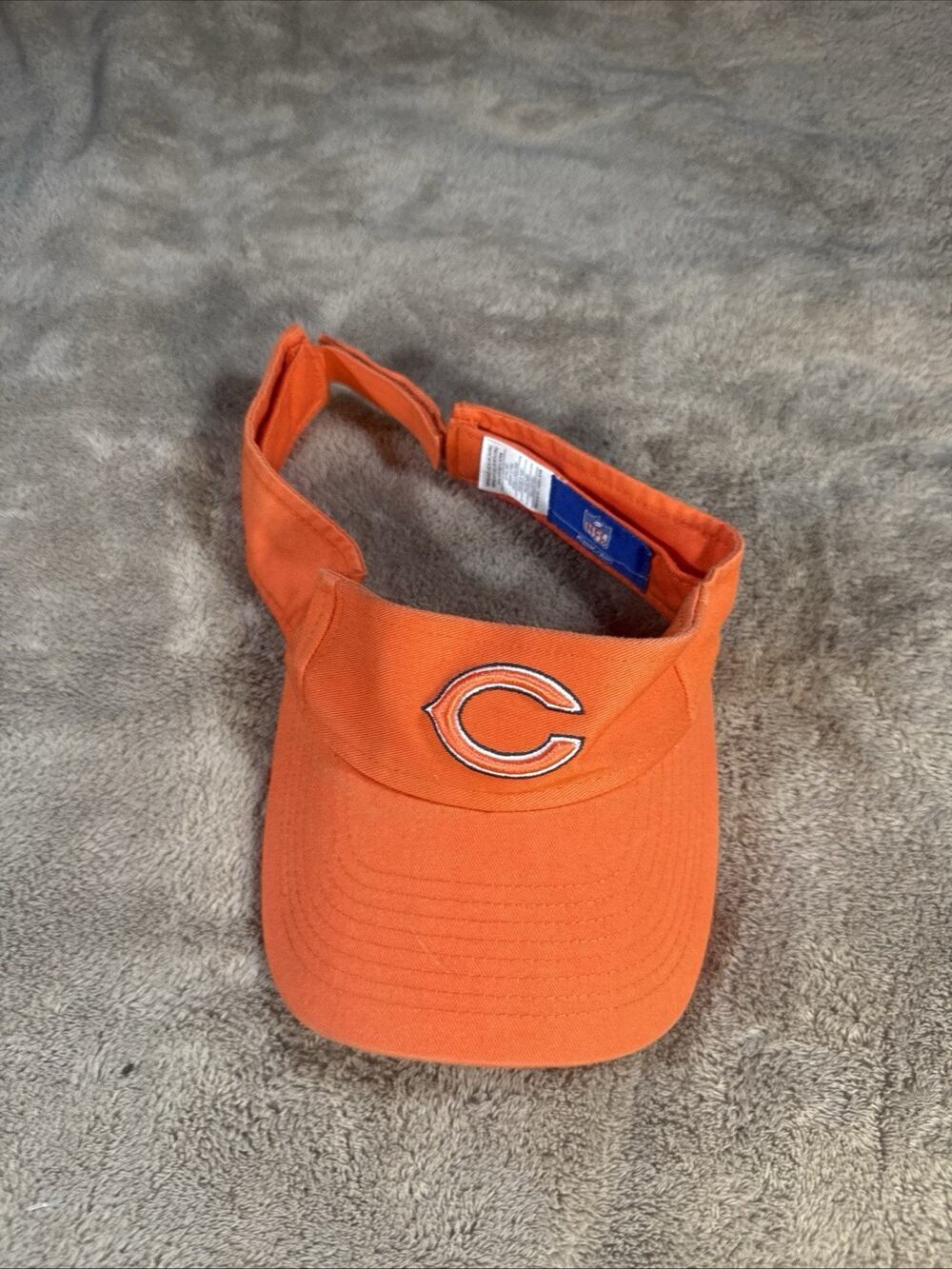 NFL Chicago Bears Reebok Adult Adjustable Fit Sun Visor Preowned Good Condition